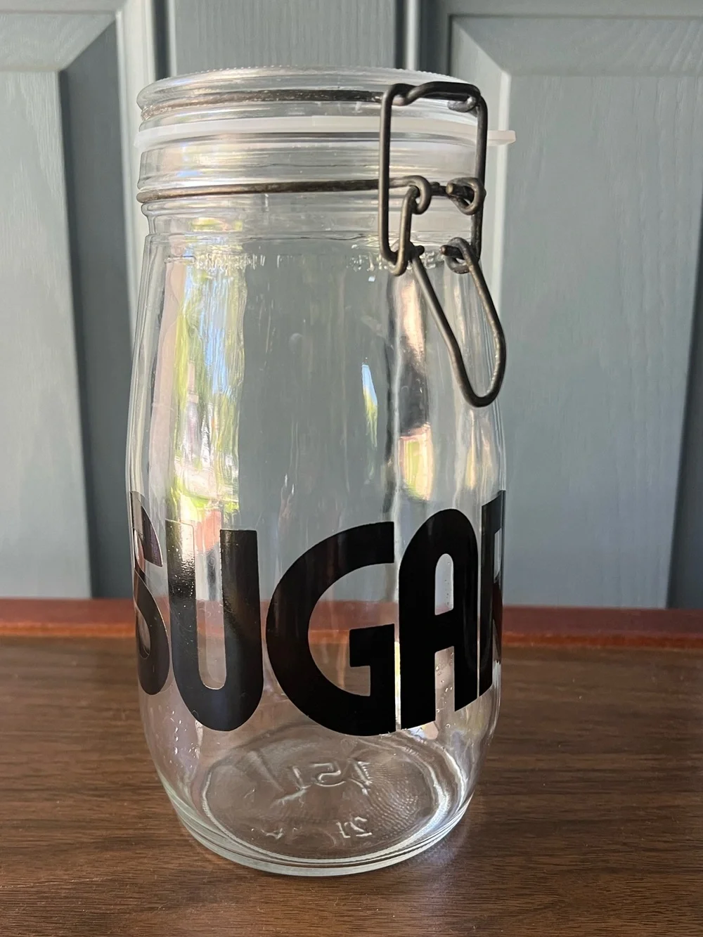 Vintage (Carlton) Glass Storage Jars -  Coffee 1L, Sugar 1.5L, Tea 3/4L
